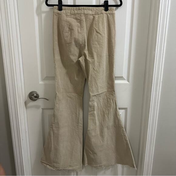 ALTAR’D STATE Corduroy Flare Bell Bottom Stretch Pants Women’s size 27 Beige Tan - Picture 5 of 13